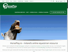 Tablet Screenshot of horseplay.ie